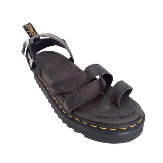 Avry Black Leather Sandal | 7 UK