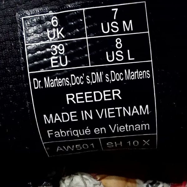 Reeder Milled Nubuck Leather Utility Black | 6 UK