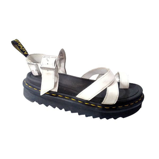 Avry White Leather Sandal | 6 UK