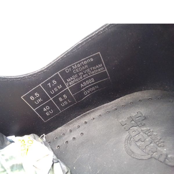 1461 Cedar Black Stud Leather Oxford | 6.5 UK