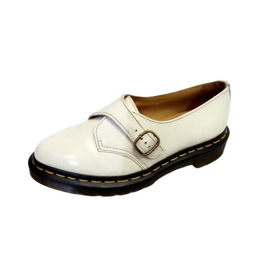 Agnes Pointed Monk in Off-White Polished | 3 UK