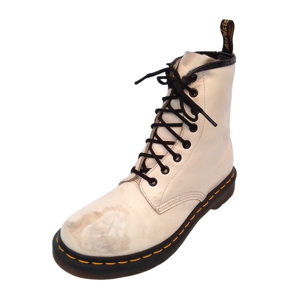1460 White Leather Boots | 6 UK