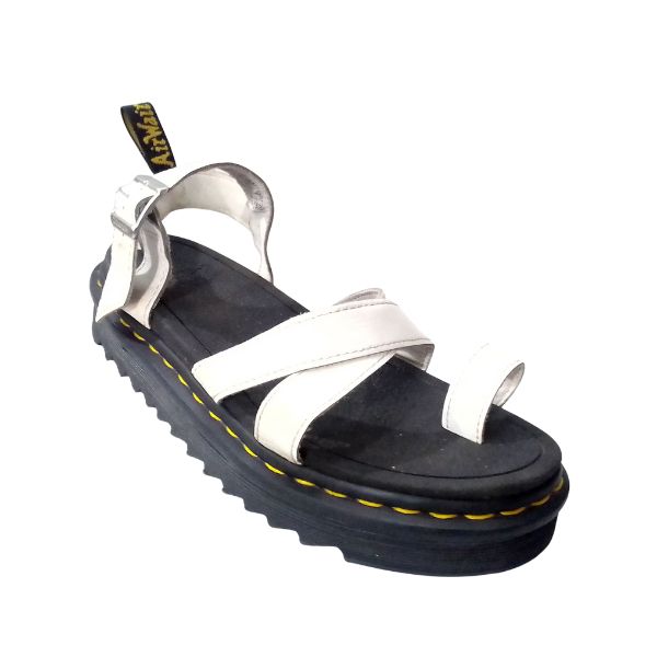 Avry White Leather Sandal | 6 UK