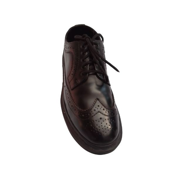 3989 Black Mono Smooth 5 Hole Brogues Leather | 6 UK