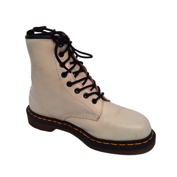 1460 White Leather Boots | 5 UK