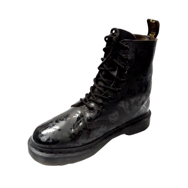 Cassidy Skull Leather Boots | 4 UK