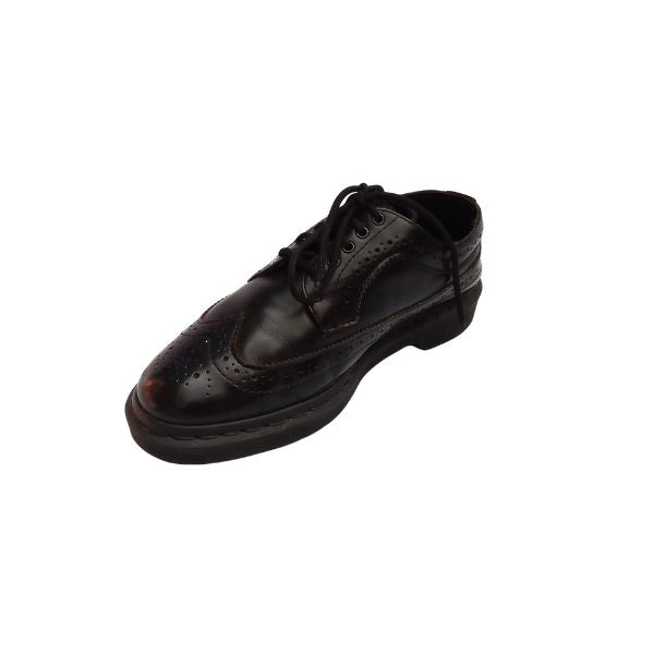 3989 Black Mono Smooth 5 Hole Brogues Leather | 6 UK