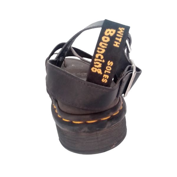 Avry Black Leather Sandal | 7 UK