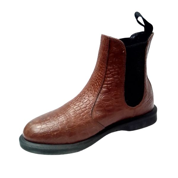 Flora Croc Brown Leather | 5 UK
