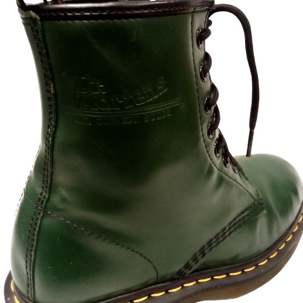 1460 Green Smooth Leather | 5 UK