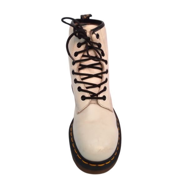 1460 White Leather Boots | 5 UK