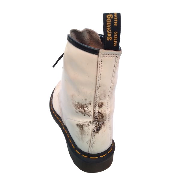 1460 White Leather Boots | 6 UK