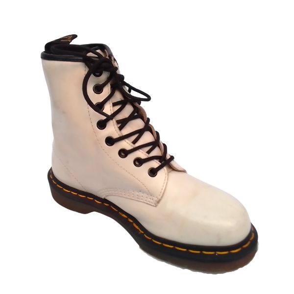 1460 White Leather Boots | 5 UK