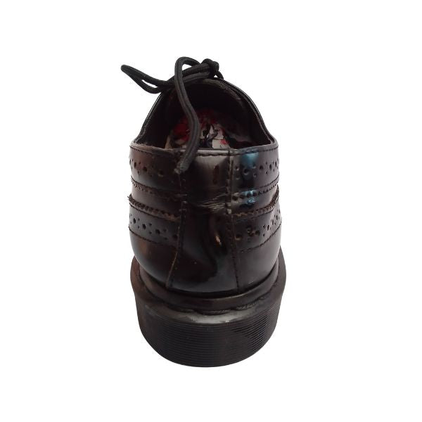 3989 Black Mono Smooth 5 Hole Brogues Leather | 6 UK