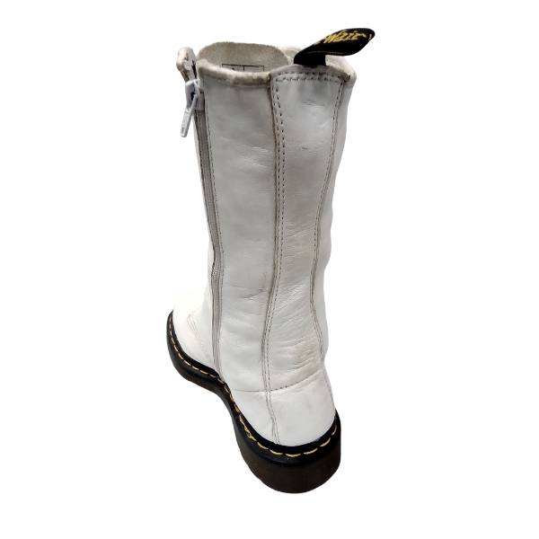 10183 14‑Hole White Leather | 6 UK