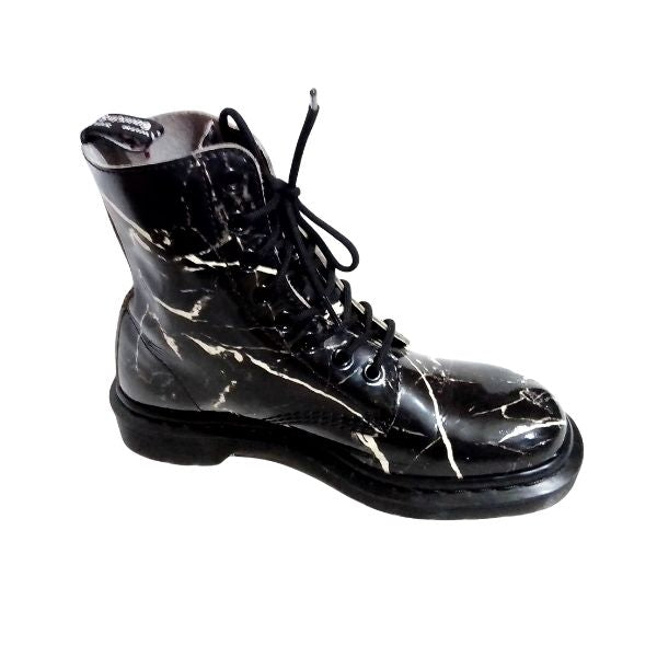 Pascal Marble Black White Patent Leather | 5 UK