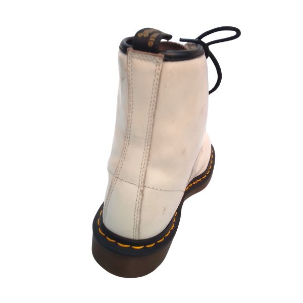 1460 White Leather Boots | 5 UK