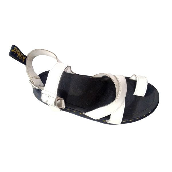 Avry White Leather Sandal | 6 UK