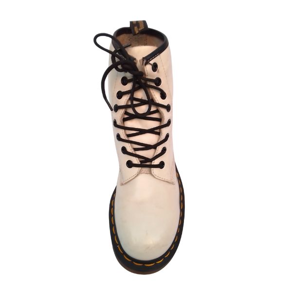 1460 White Leather Boots | 5 UK