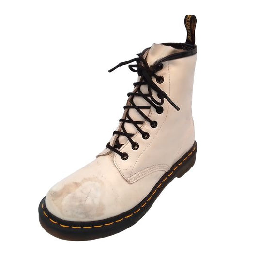 1460 White Leather Boots | 6 UK