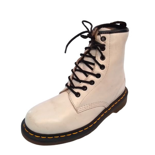 1460 White Leather Boots | 5 UK