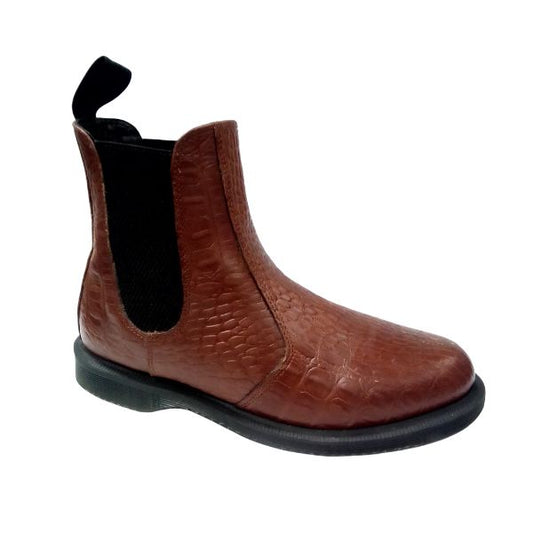 Flora Croc Brown Leather | 5 UK