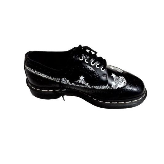 3989 Lace Wingtip Brogue Leather Shoe / 4 UK