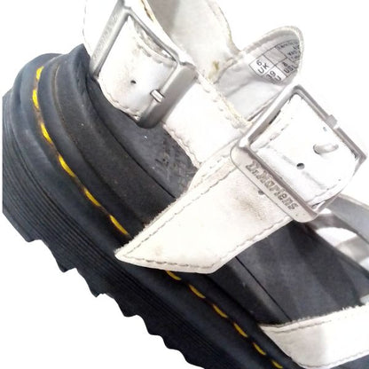 Avry White Leather Sandal | 6 UK