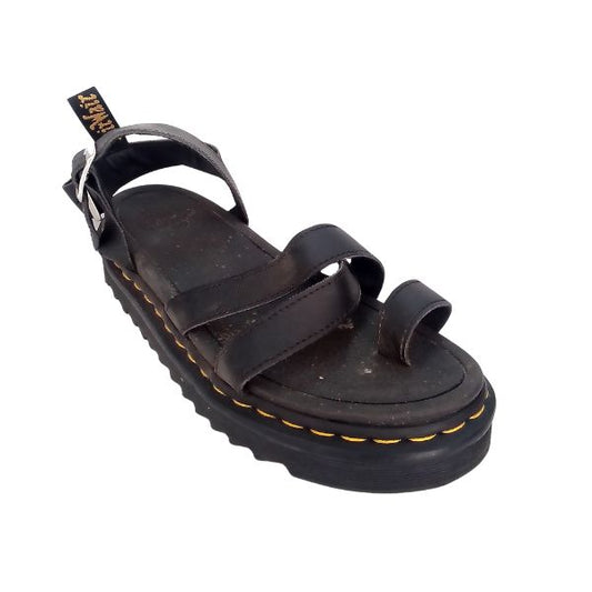 Avry Black Leather Sandal | 7 UK