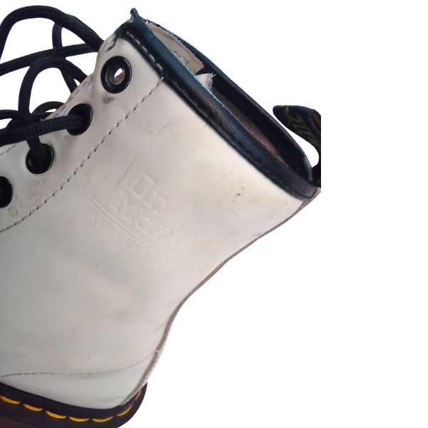 1460 White Leather Boots | 5 UK