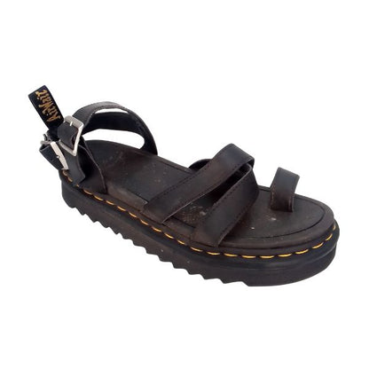 Avry Black Leather Sandal | 7 UK