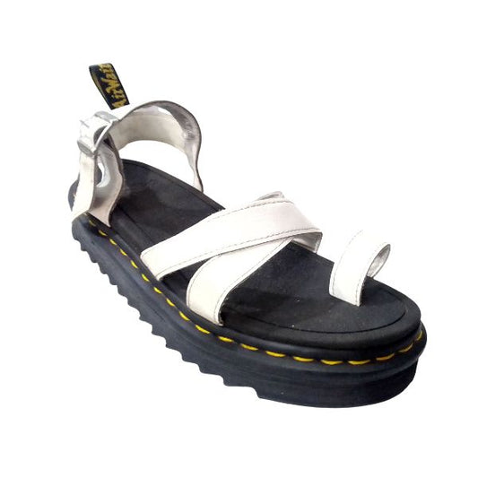 Avry White Leather Sandal | 6 UK