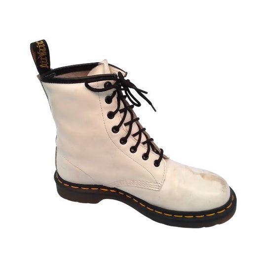 1460 White Leather Boots | 6 UK