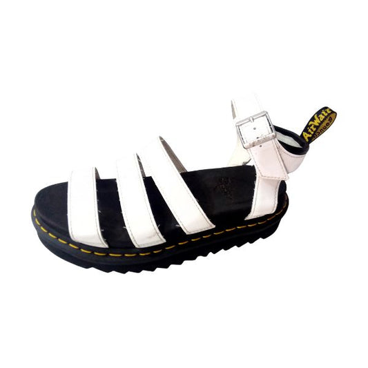 Blaire White Leather Sandal | 6 UK