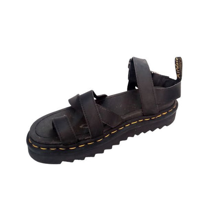 Avry Black Leather Sandal | 7 UK