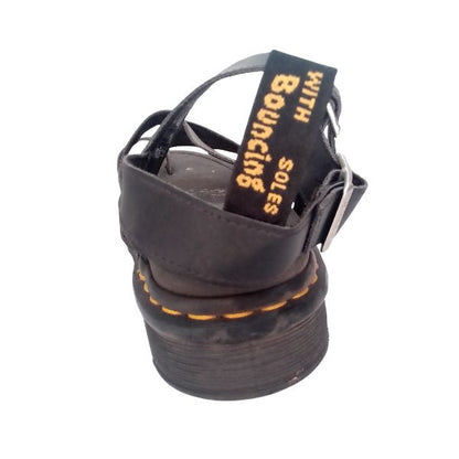 Avry Black Leather Sandal | 7 UK