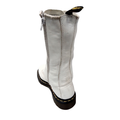 10183 14‑Hole White Leather | 6 UK