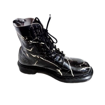 Pascal Marble Black White Patent Leather | 5 UK