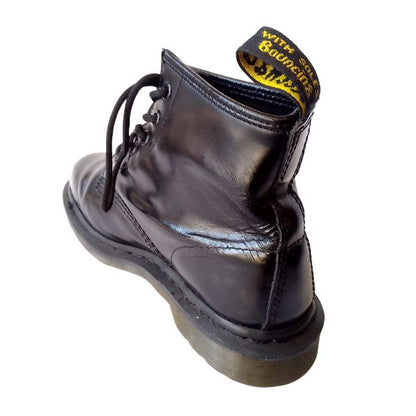 101 6 Hole Mono Black Smooth Leather |  5 UK